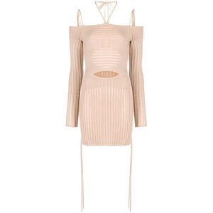 AndreäDamo Knit Ribbed Mini Dress